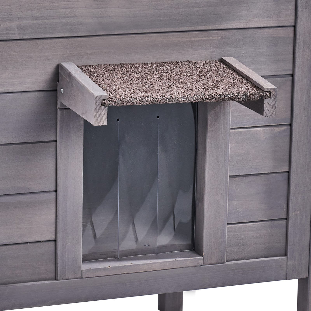 Gray Foam Cat House Outdoor Shelter - 37"