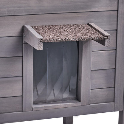 Gray Foam Cat House Outdoor Shelter - 37"