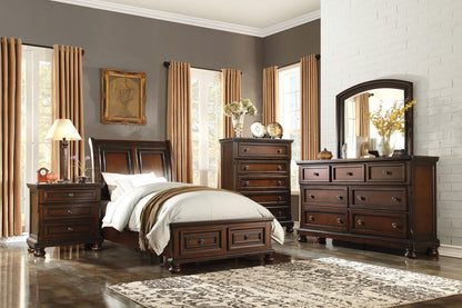 7 Drawer Brown Wood Dresser - Classic Bedroom Furniture