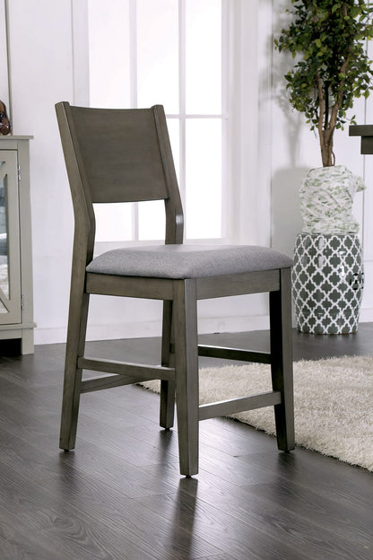 6-Person Gray Dining Table with Chairs - Modern Dining Set