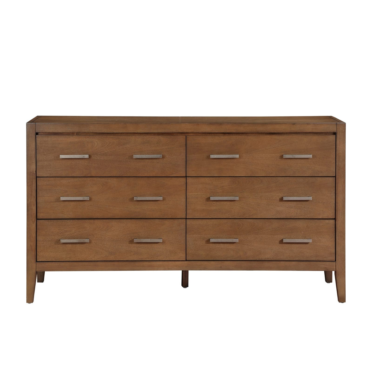 Light Brown 6-Drawer Dresser - Bedroom Furniture