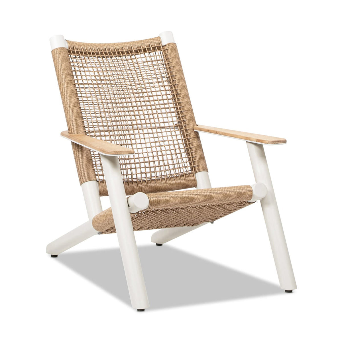 Beige Aluminium Patio Adirondack Chair - Outdoor Lounge