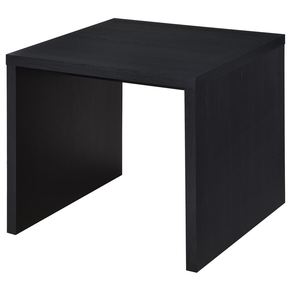 Black Square End Table - Contemporary Style for Living Room