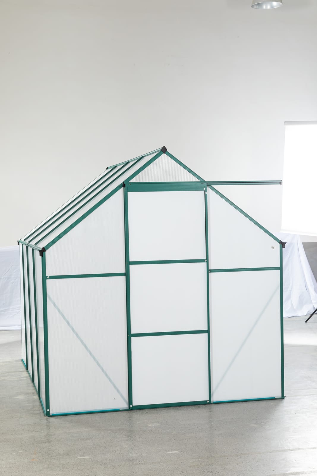Green Aluminum Garden Greenhouse for Patio or Poolside