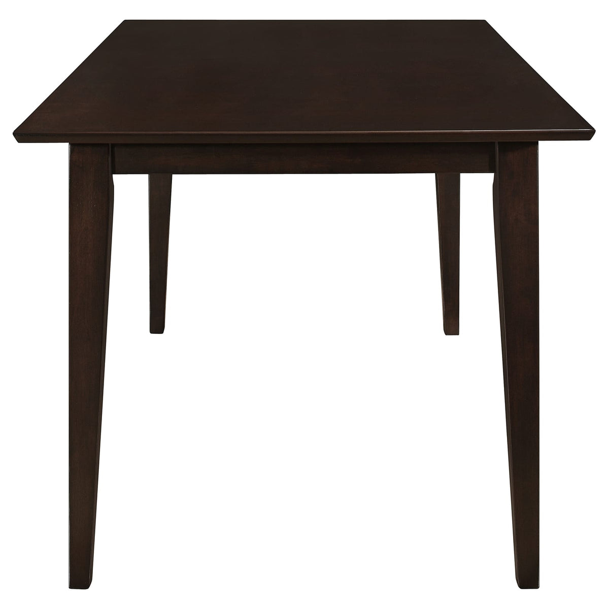 59 Inch Cappuccino Wood Dining Table - Kitchen Dining Room