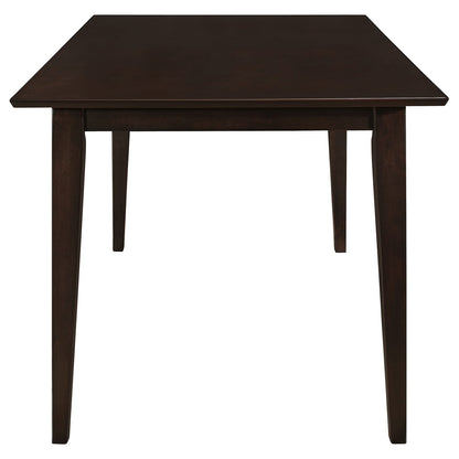 59 Inch Cappuccino Wood Dining Table - Kitchen Dining Room