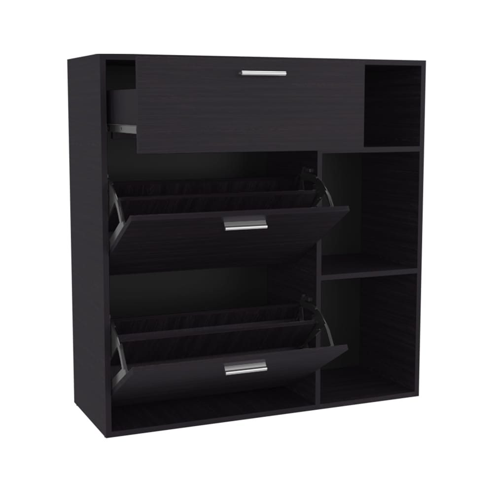 Whitaker Shoe Rack - Black Storage Cabinet