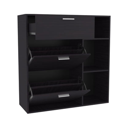 Whitaker Shoe Rack - Black Storage Cabinet