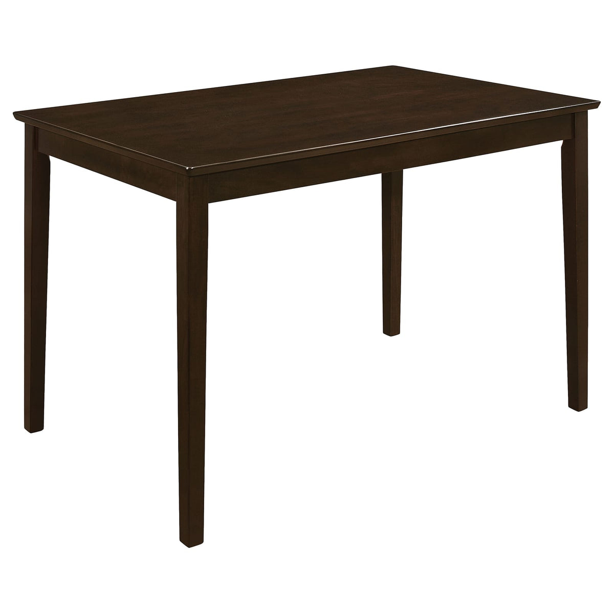 Brown Rectangular Dining Table with Chairs and Bench for Dining Room