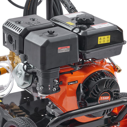 4400 PSI Gas Pressure Washer - Black Orange Stainless Steel
