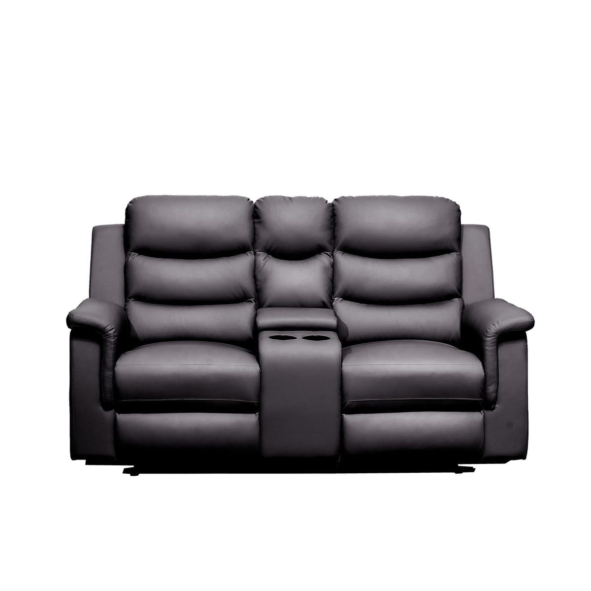 Black PU 5 Seat Recliner Sectional Sofa Cover