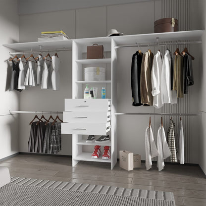 White 5-Drawer Dresser - 15.7" W x 118.1" D x 73.6" H