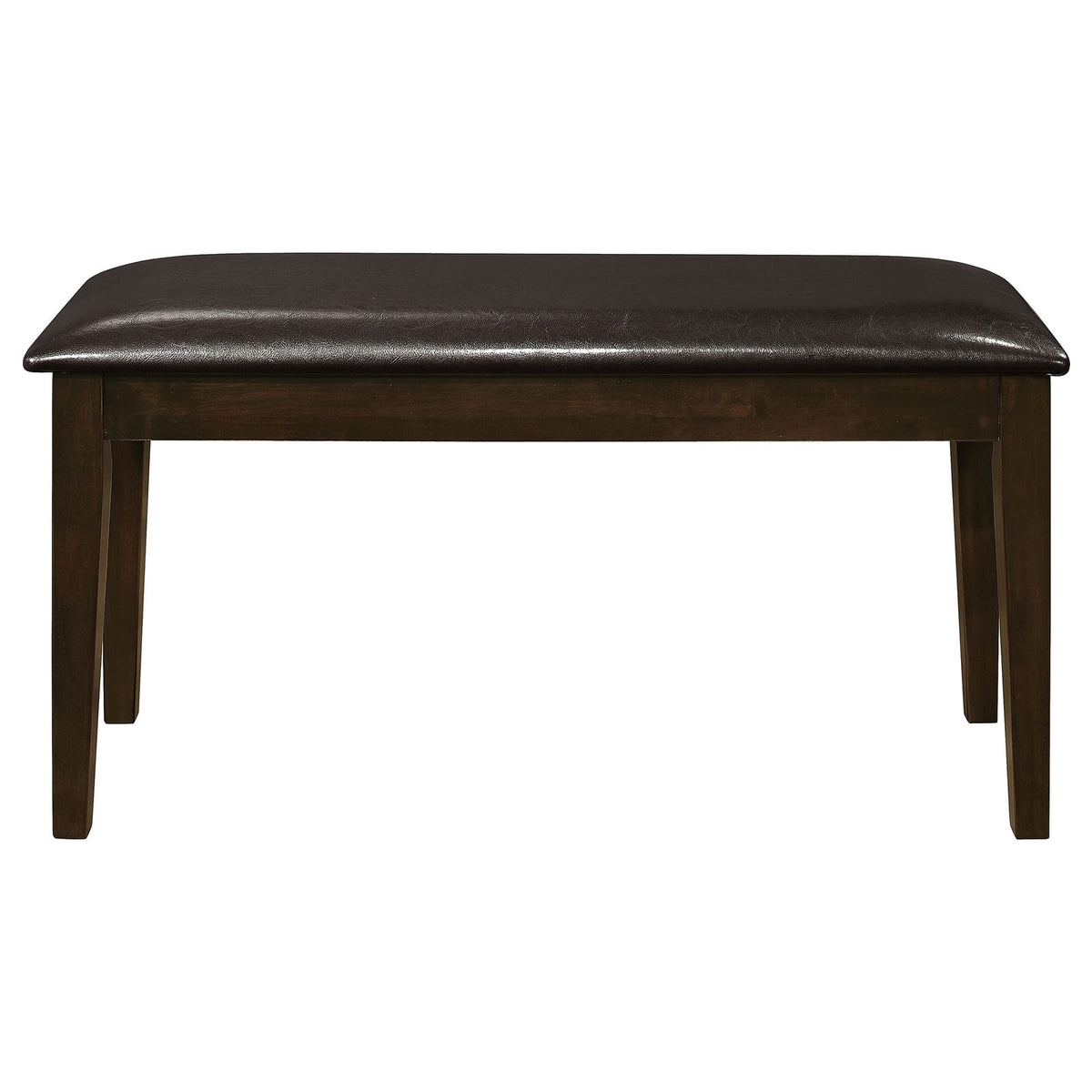 Brown Rectangular Dining Table with Chairs and Bench for Dining Room