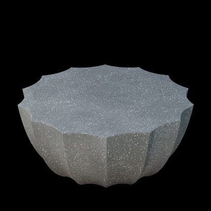 35.43" Modern Outdoor Waterproof Cement Coffee Table - Grey