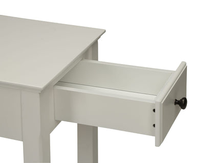 Bertie White Finish Accent Table - Storage & Style