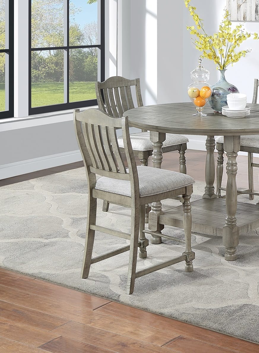 Light Grey Dining Table Set - Seats 4 for Dining Room