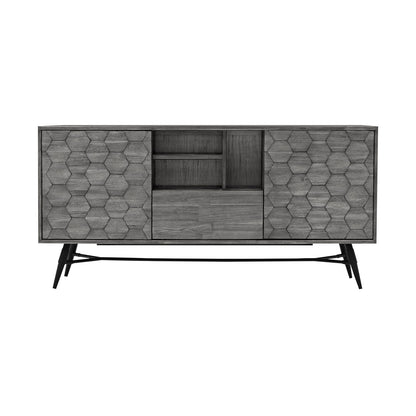 Makena Sideboard Buffet - Gray Acacia Wood Server