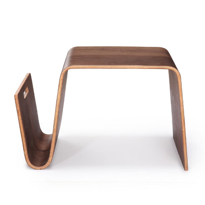 Walnut Plywood End Table - Living Room Coffee Table