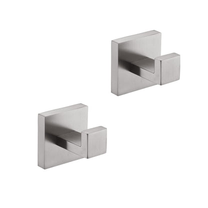 Stainless Steel Bathroom Towel Hooks - 2 Pack