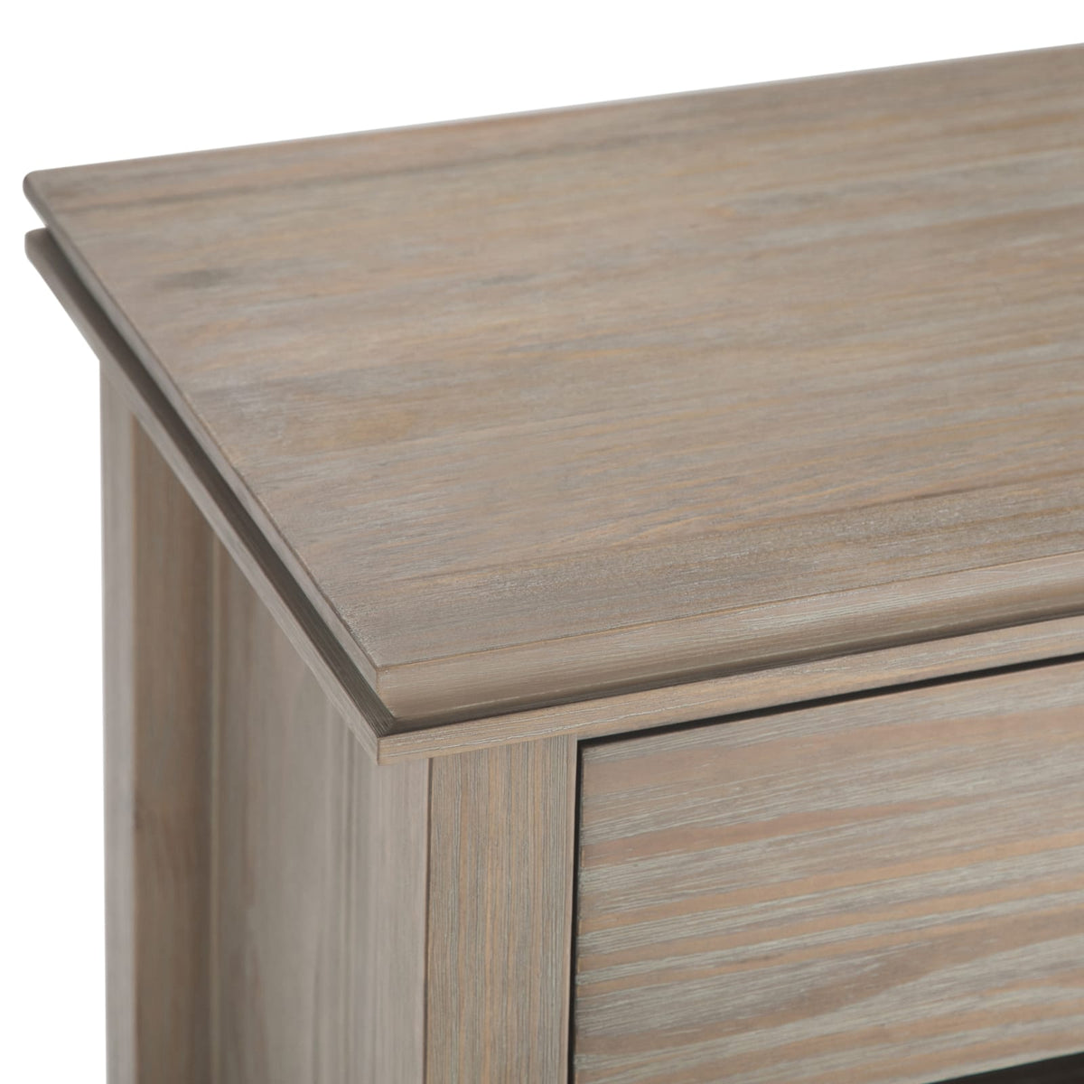 Artisan 24 inch Wide Solid Wood Bedside Table - Light Brown