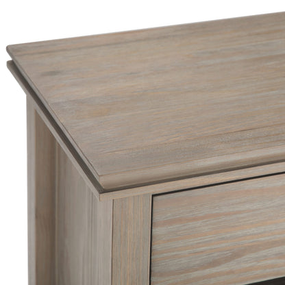 Artisan 24 inch Wide Solid Wood Bedside Table - Light Brown