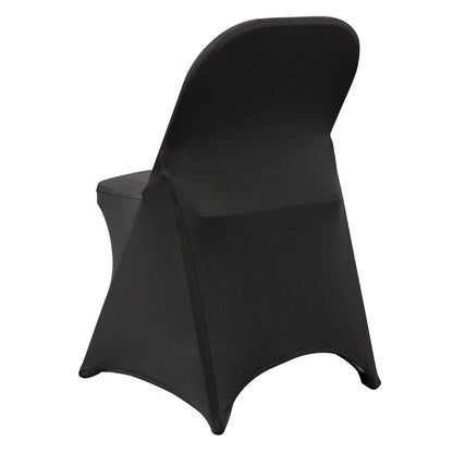 Black Polyester Chair Covers - 30 Pack for Weddings & Parties