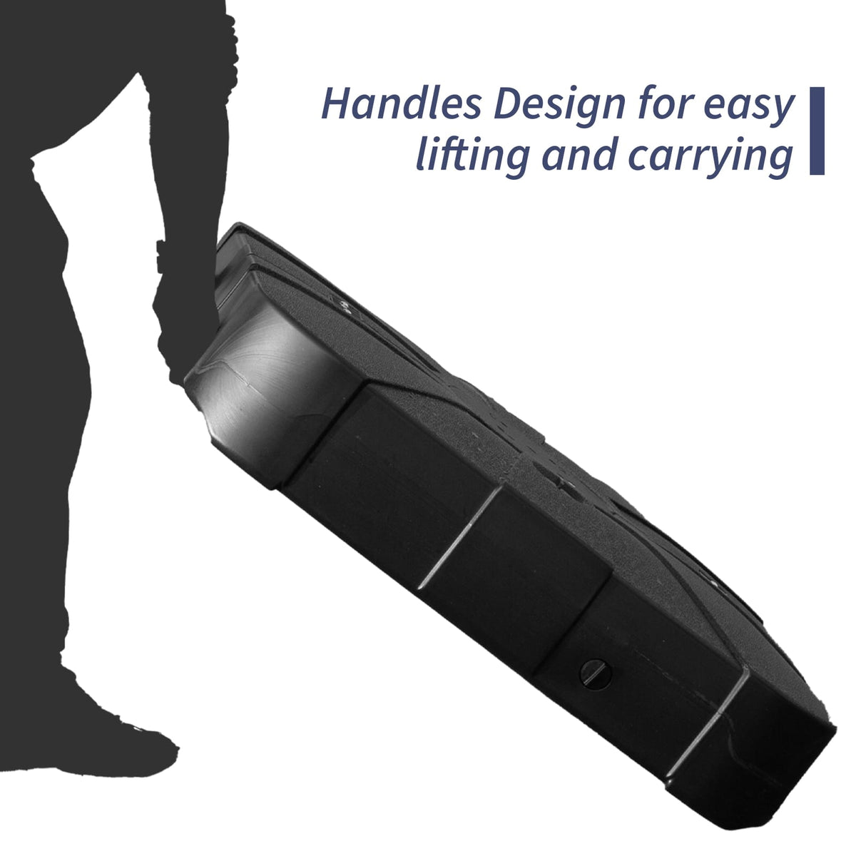 Patio Umbrella Base - Black Resin, Weighted & Wheeled