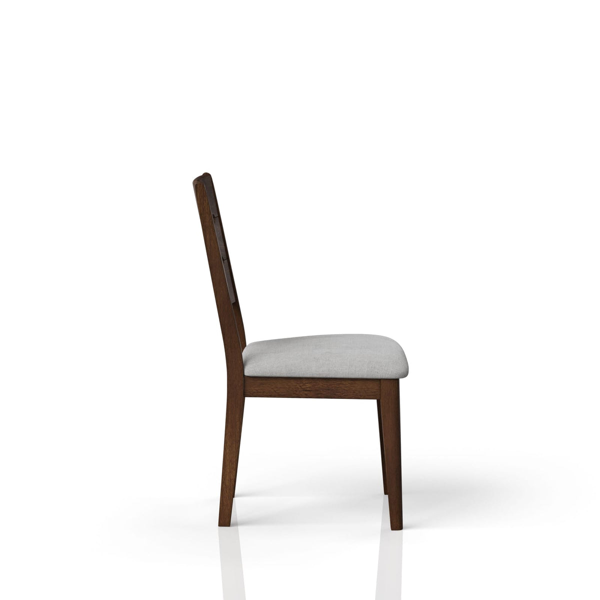 Mid-Century Modern Dining Chairs - Set of 2, Cherry Wood
