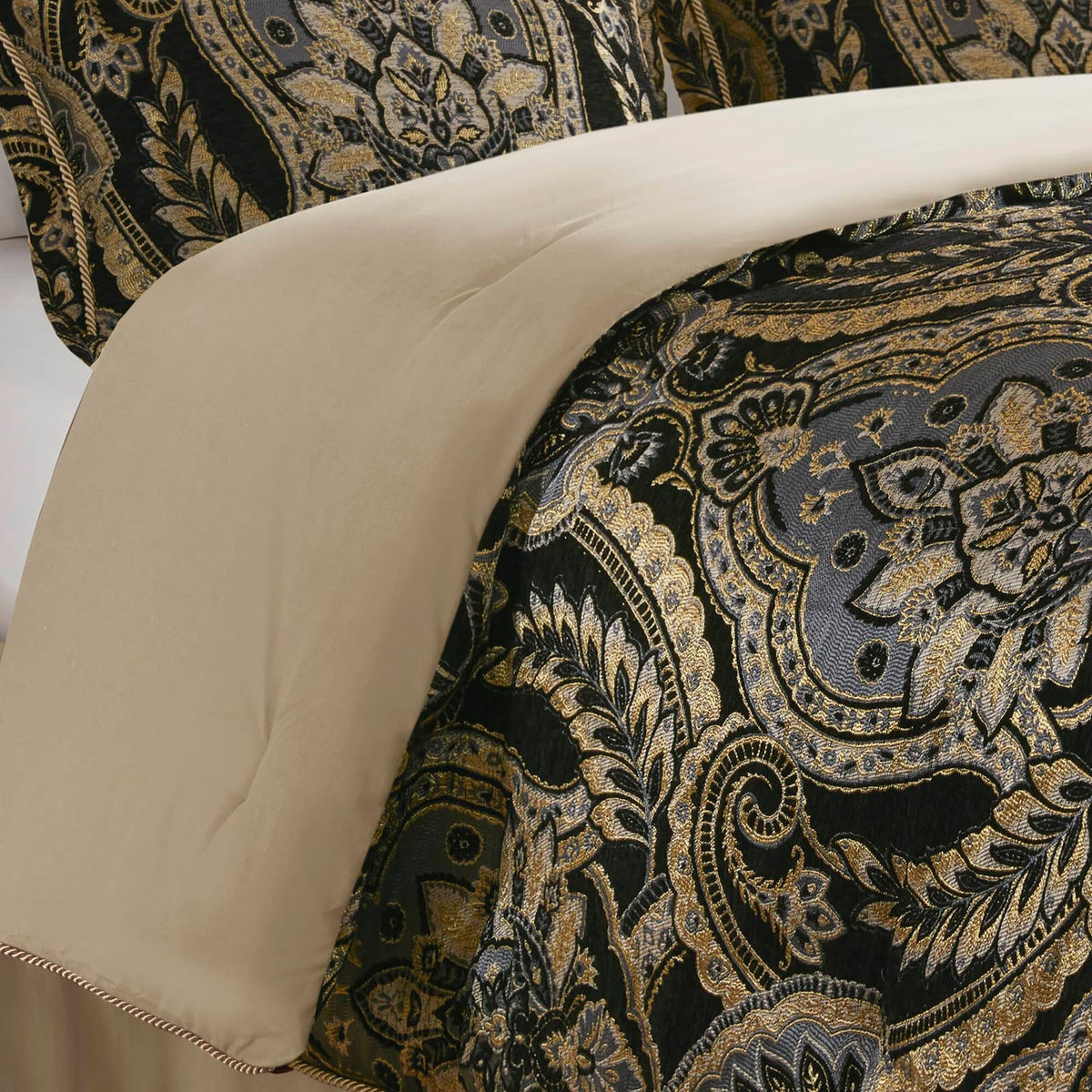 4 PCS King Comforter Set - Multicolor Polyester Bedding