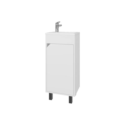 White Bathroom Vanity with Storage for Bathrooms