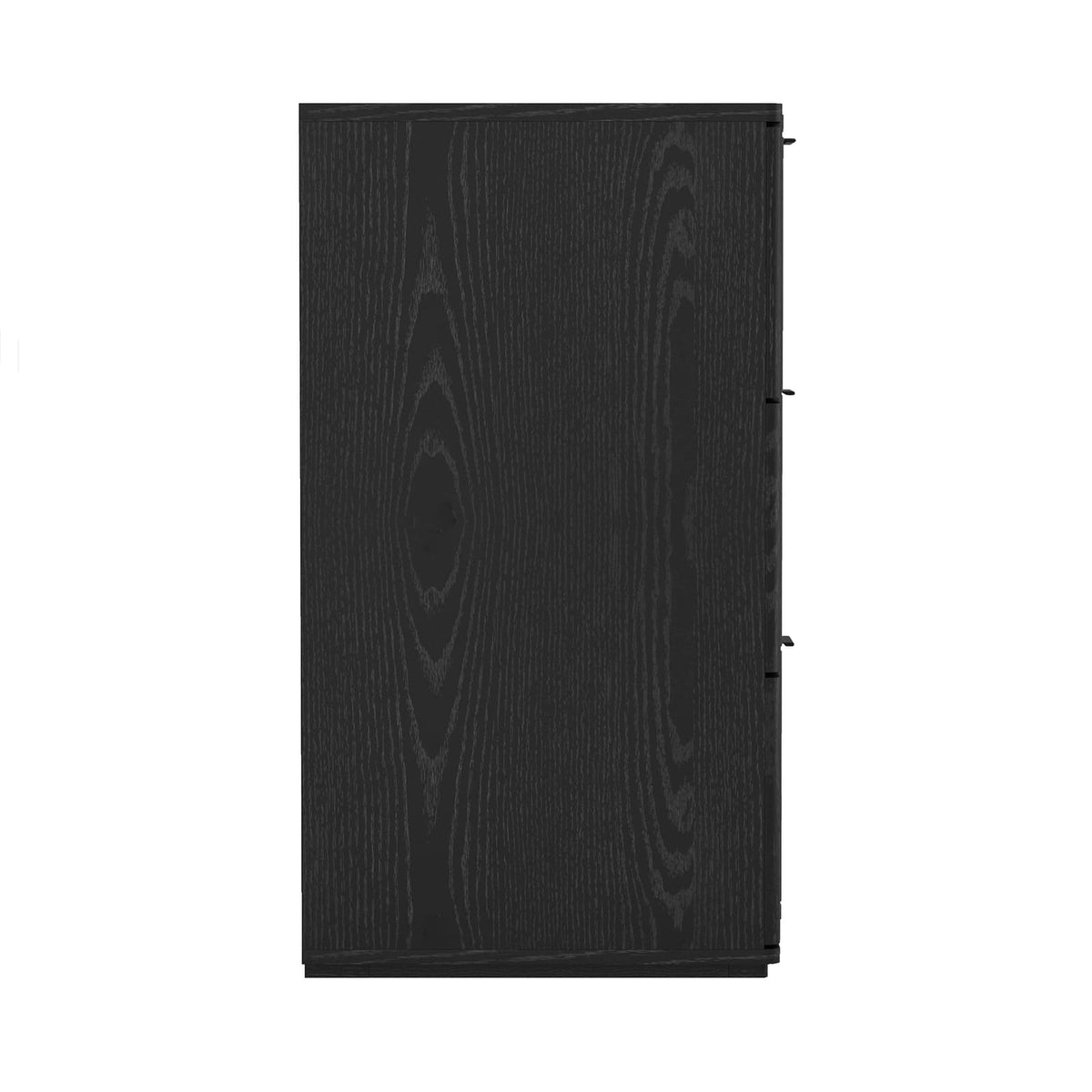 72" Black MDF Dresser with 6 Drawers