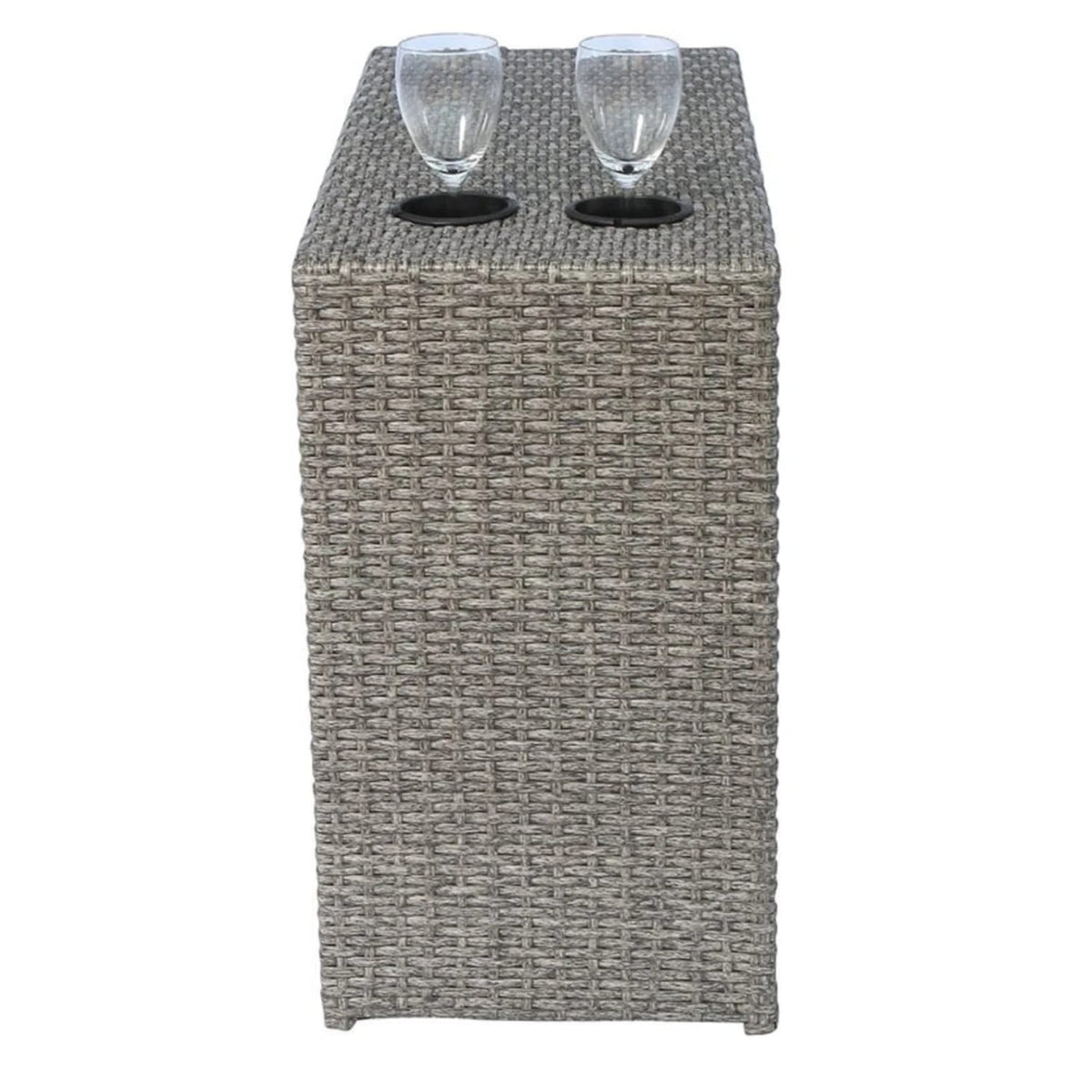 Grey Wicker Patio Furniture Set 4 Person Outdoor Seating