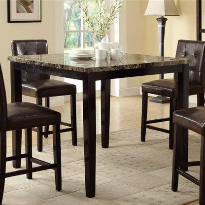 Espresso Birch Dining Table - 42" Square MDF Top