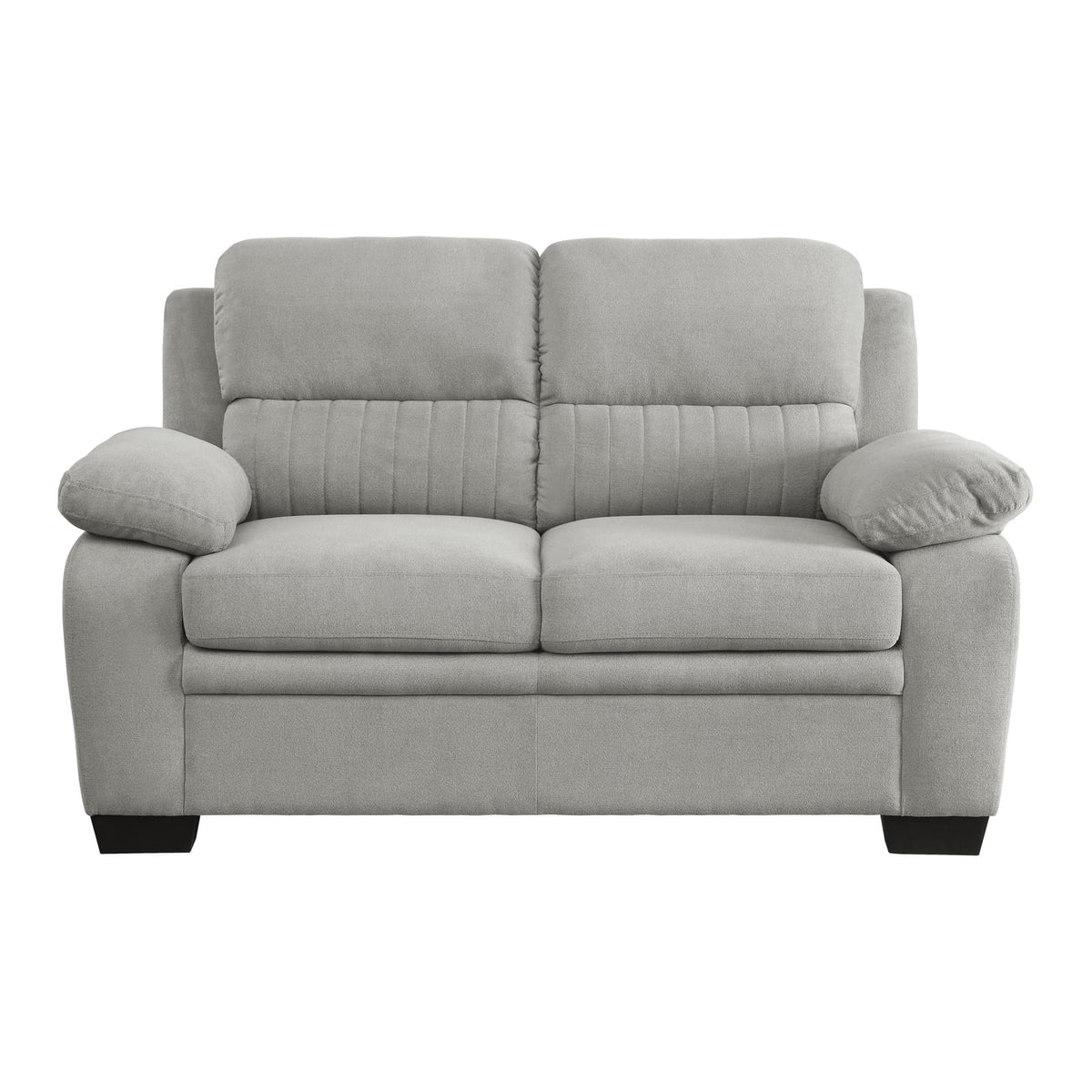 Modern Gray Sofa Set - 3 Piece Living Room Furniture