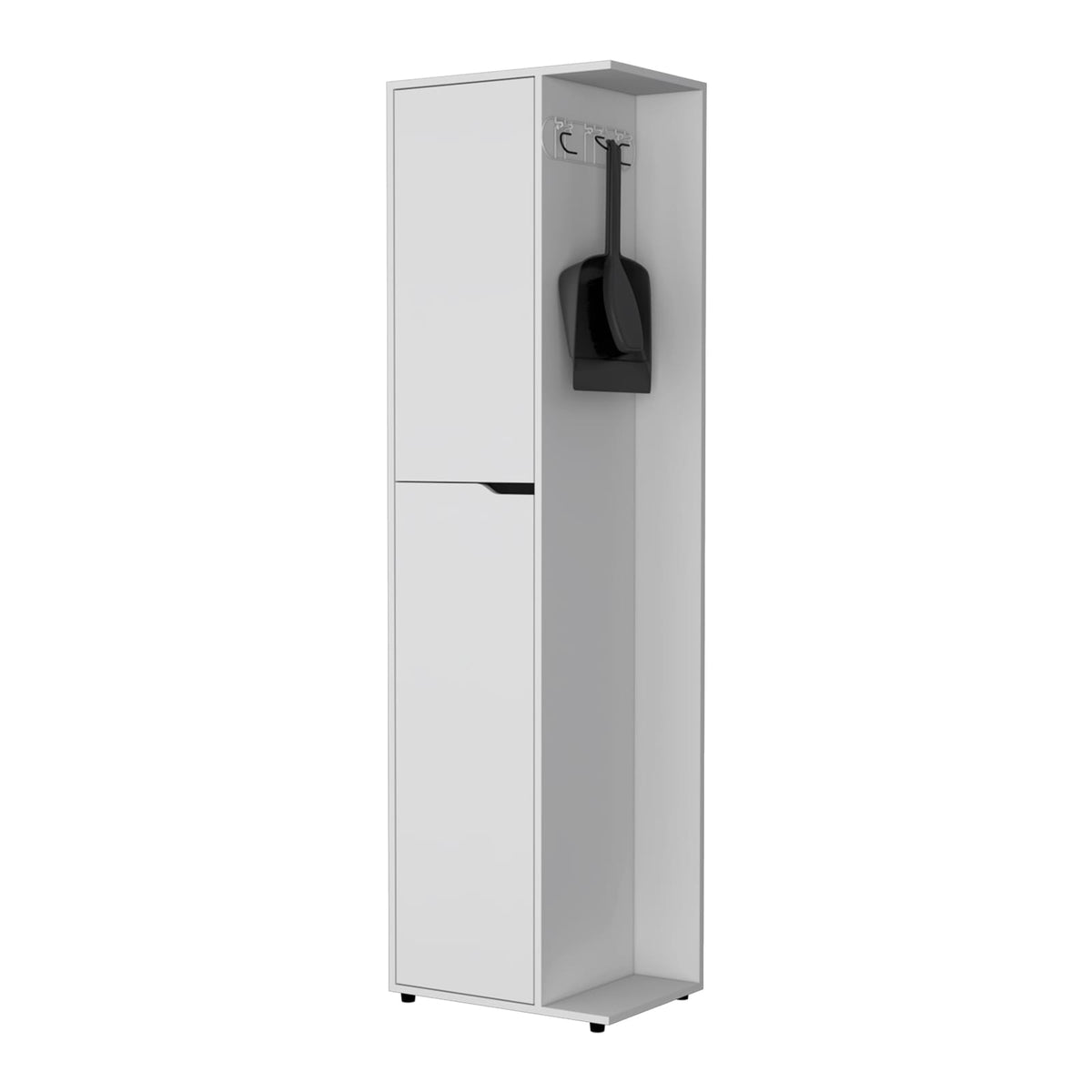 White Tool Cabinet with 2 Doors & Shelves