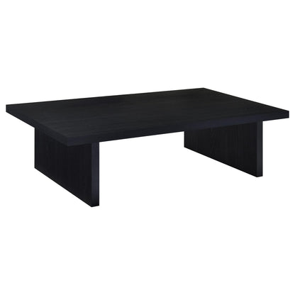 Caroline Black 2-Piece Coffee & End Table Set - Modern Style