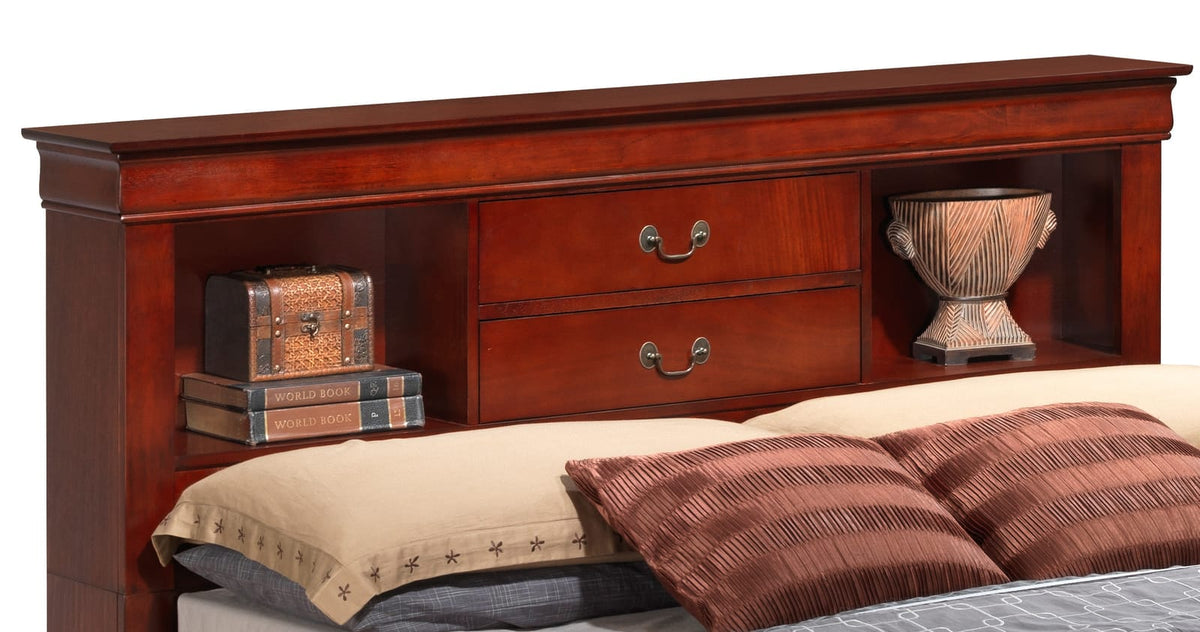 Full Size Cherry Bed Frame - 84" D for Bedrooms