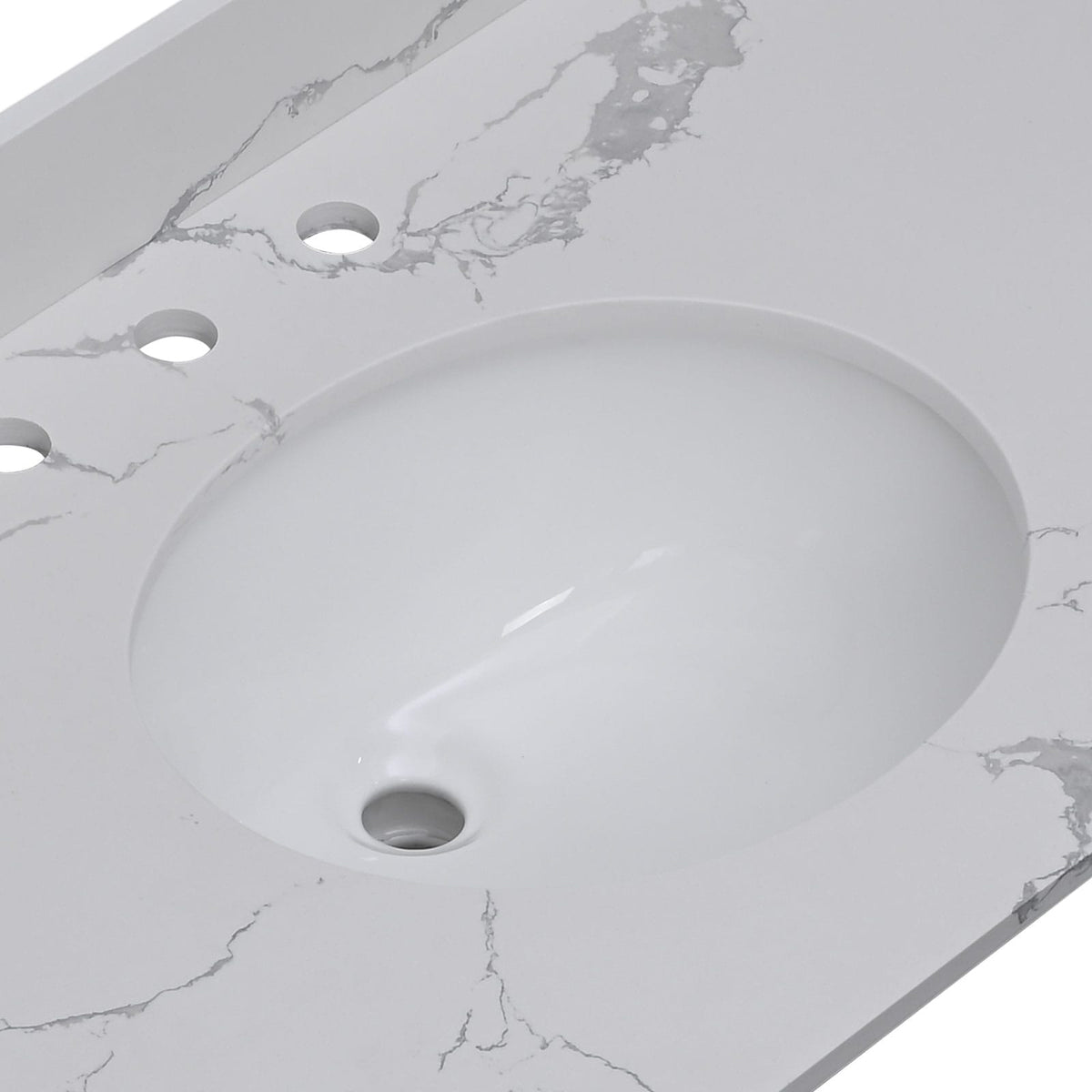 Modern White Ceramic Bathroom Sink Basin for Cabinet Renovation