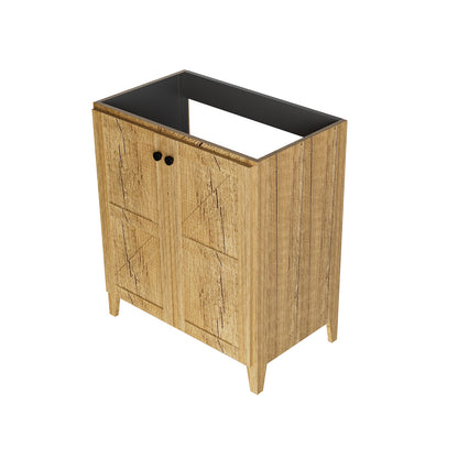 Dark Yellow MDF Bathroom Vanity Cabinet - 30 Inch