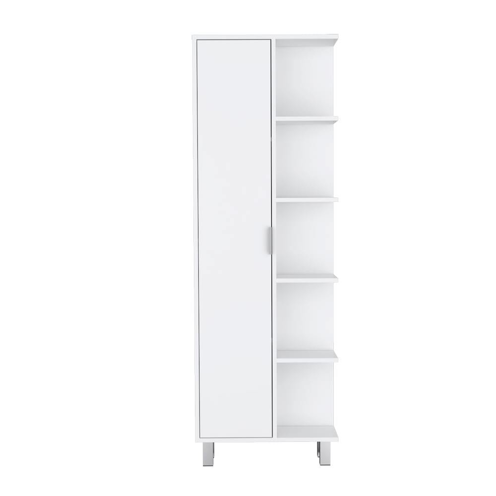 White Bathroom Storage Cabinet - 82" Wide