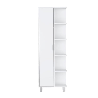 White Bathroom Storage Cabinet - 82" Wide