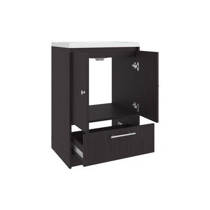 Black Bathroom Vanity - Merida Madison 60 Kronos