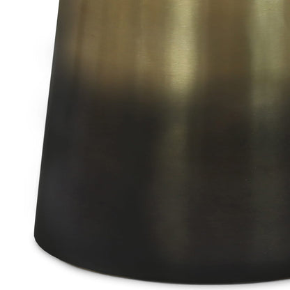 Black Metal Accent Table - 16.5" Wide