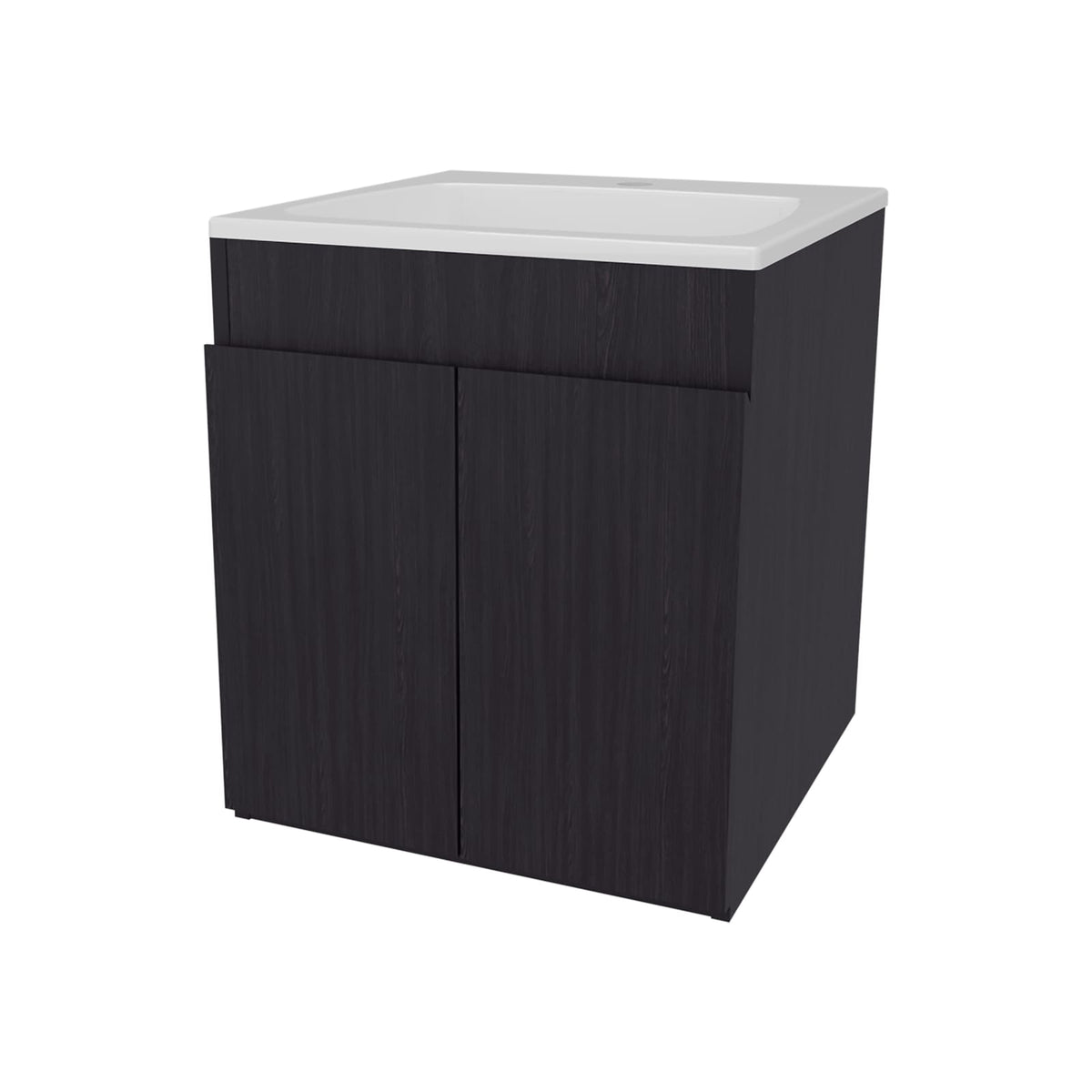 Wenge Bathroom Vanity with Two Doors - Modern Storage