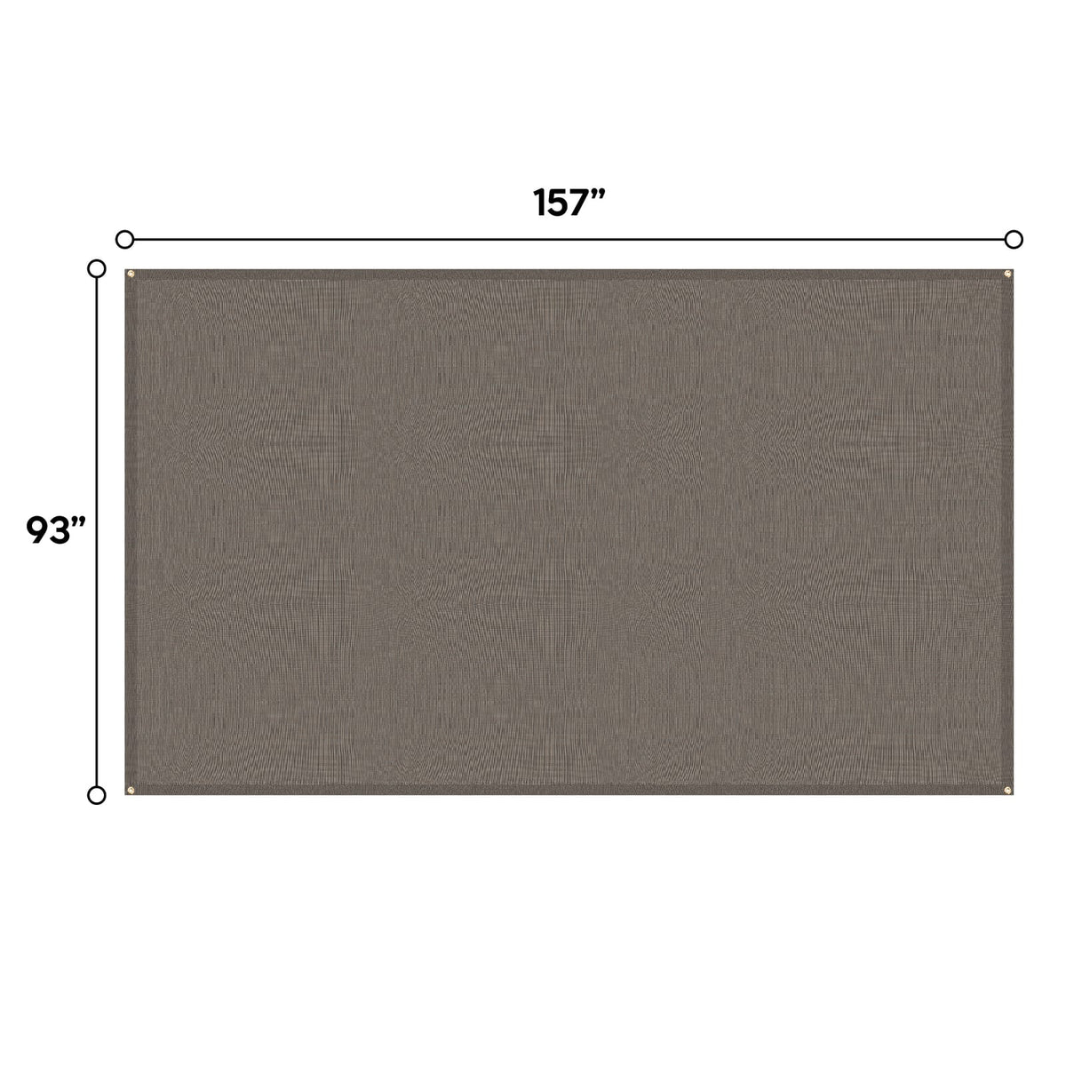 13 x 7.7 Inch Brown Pergola Shade Cover - Outdoor Canopy