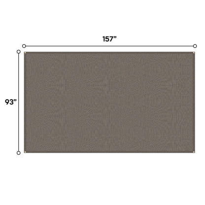 13 x 7.7 Inch Brown Pergola Shade Cover - Outdoor Canopy