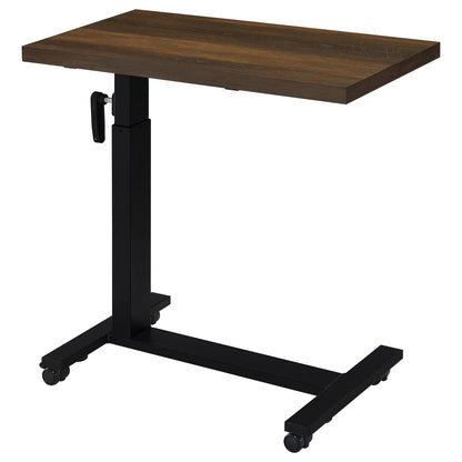Dark Brown Height Adjustable Bedside Table for Living Room