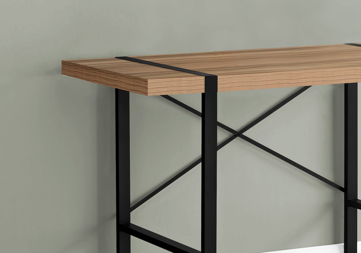 Industrial Computer Desk - 48" Brown Laminate Workstation