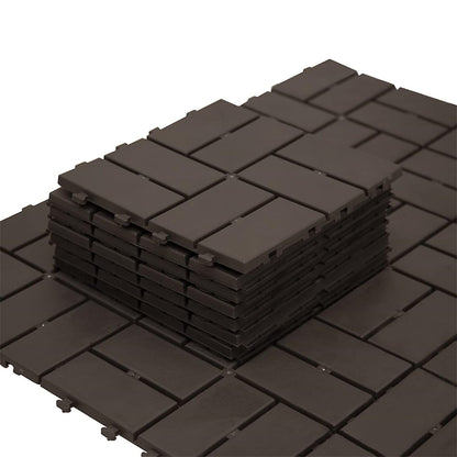 12x12 Composite Deck Tiles - Brown Outdoor Flooring