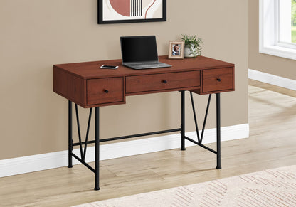 Cherry Wood Computer Desk - 48" Home Office Storage